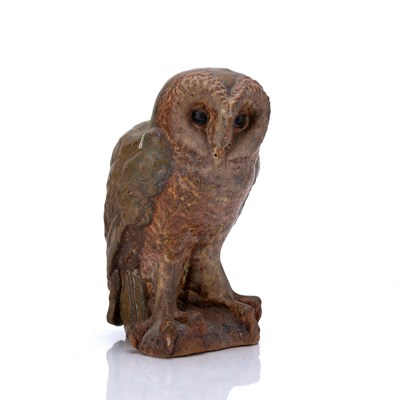 Lot 278 - Contemporary Studio pottery model of an owl,...