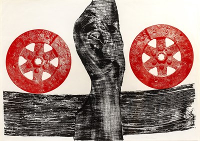 Lot 85 - Michael Rothenstein (1908-1993) Two Red Wheels,...