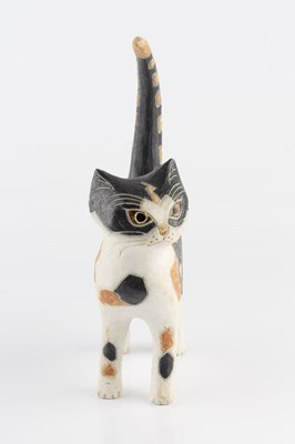 Lot 596 - Rosemary Wren (1922-2013) Model Cat stoneware,...