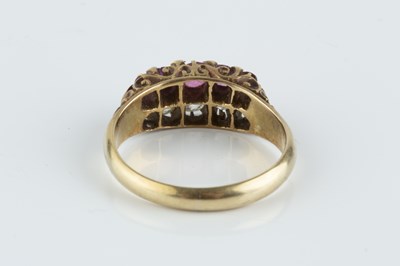 Lot 68 - A late 19th century pink stone and diamond...