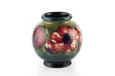 Lot 687 - Moorcroft Anemone pattern vase, circa 1950...