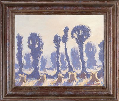 Lot 223 - Norman Lloyd (1894-1983) Trees and Field...