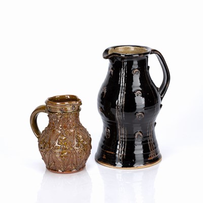 Lot 307 - Doug Fitch (b.1964) slipware jug with applied...