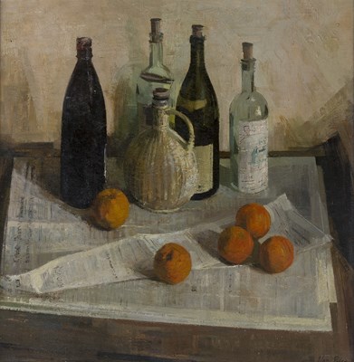 Lot 418 - Alan Price (1926-2002) Bottles and Oranges...