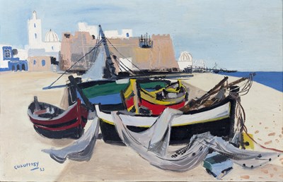 Lot 333 - Jean Bernard Chauffrey (b.1911) La Plage, 1953...