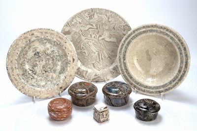 Lot 282 - Collection of studio pottery consisting of...