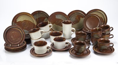 Lot 288 - John and Kate Turner studio pottery coffee set,...