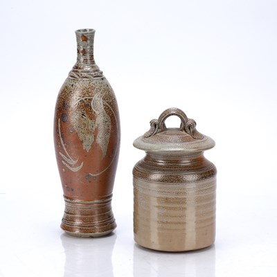 Lot 283 - Peter Starkey (b.1945) studio pottery jar and...