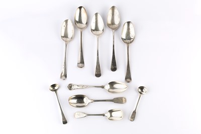 Lot 467 - A collection of mainly 19th century silver...