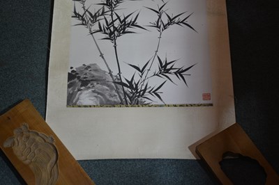 Lot 452 - Xu Zonghao (1880-1957) bamboo scroll, ink on...