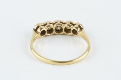 Lot 95 - A diamond five stone ring, the graduated...