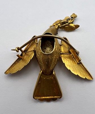 Lot 50 - A Victorian gem set bird brooch,...