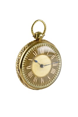 Lot 193 - A George III 18ct gold open face pocket watch,...