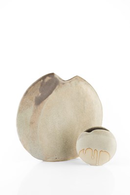 Lot 626 - Val Barry (1937-2018) Two Moon vases stoneware,...