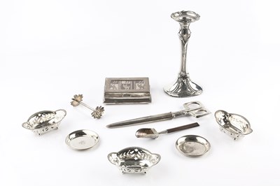 Lot 488 - An American silver Art Nouveau style...