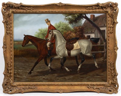 Lot 310 - Kiss Csaba (b.1945) The morning ride, signed...