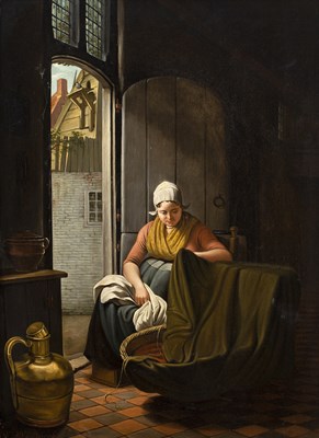 Lot 305 - Hendrik van der Burgh (1769-1858) An interior...