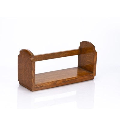 Lot 57 - Cotswold School Oak book trough, unmarked,...