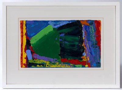 Lot 345 - Anthony Frost (b.1951) Green chevrons, yellow...