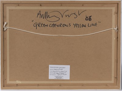 Lot 345 - Anthony Frost (b.1951) Green chevrons, yellow...