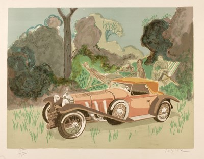 Lot 220 - Daniel Lebier (b.1941) 'Untitled car with...