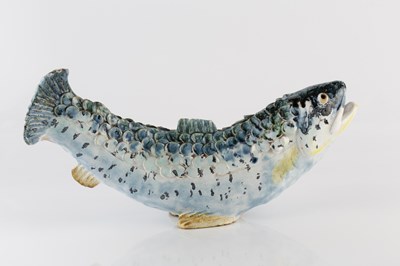 Lot 686 - Chelsea Pottery Leaping Salmon, circa 1950...