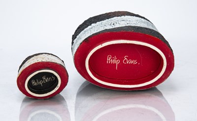 Lot 321 - Philip Evans (b.1959) two spiral decorated...