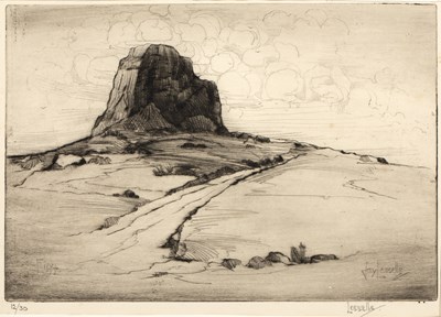 Lot 82 - Fay Lessells 'Eigg', etching, pencil signed in...