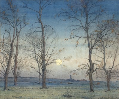 Lot 261 - William Thomas Wood (1877-1958) 'Moonlight',...