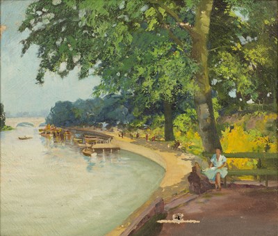 Lot 279 - 20th century Continental school A summer day...