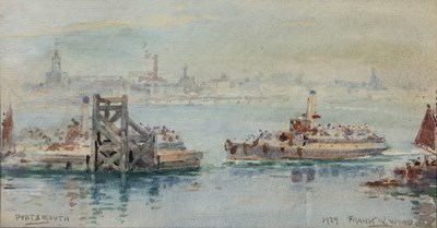 Lot 284 - Frank Watson Wood (1862-1953) 'Portsmouth',...