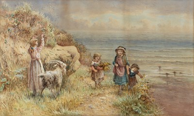 Lot 299 - Maria Ten Kate (1831-1910) Gathering wild...