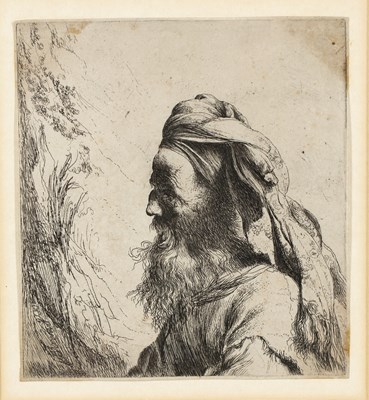 Lot 86 - Jan Lievens (1607-1674) Man in a turban facing...