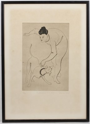 Lot 95 - Frances West Instructions to a dog, etching,...