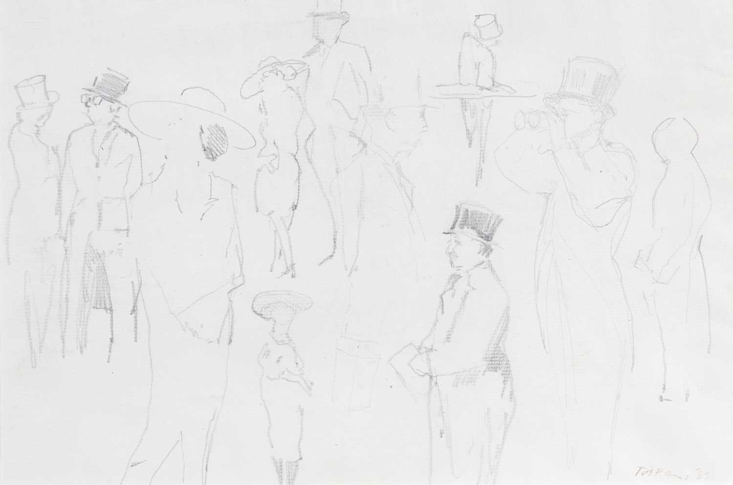 Lot 407 - Tod Ramos (b.1956) Sketches at Royal Ascot,...