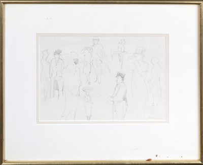 Lot 407 - Tod Ramos (b.1956) Sketches at Royal Ascot,...