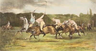 Lot 503 - John Charles Dollman (b.1851-d.1934) 'Polo',...