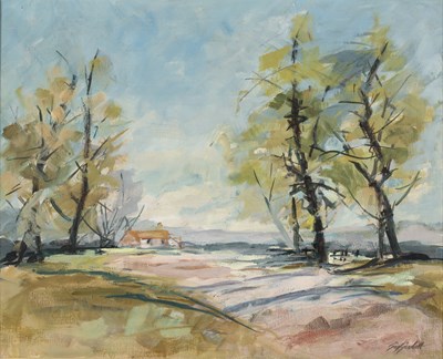 Lot 330 - Gay Goodall (20th century) Landscape with...
