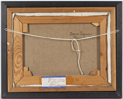 Lot 370 - Mario Signori (b.1929) A canal at Burano,...