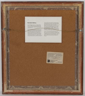 Lot 376 - Gabrielle Bellocq (b.1920) Figures in a garden,...
