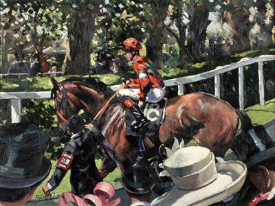 Lot 138 - Sherree Valentine Daines (b.1959) 'Ascot Race...