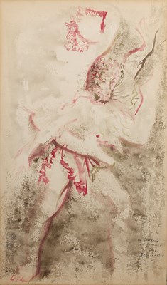 Lot 213 - Nikos Ghika (Greek 1906-1994) Ballerina sketch,...
