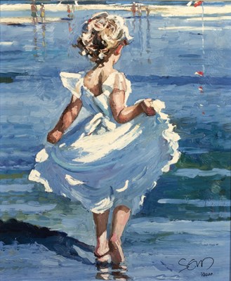 Lot 137 - Sherree Valentine Daines (b.1959) 'Walking in...