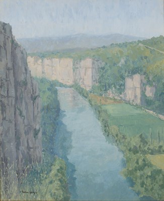 Lot 414 - Julian Halsby 'The Lot at St Cirq-Lapopie',...