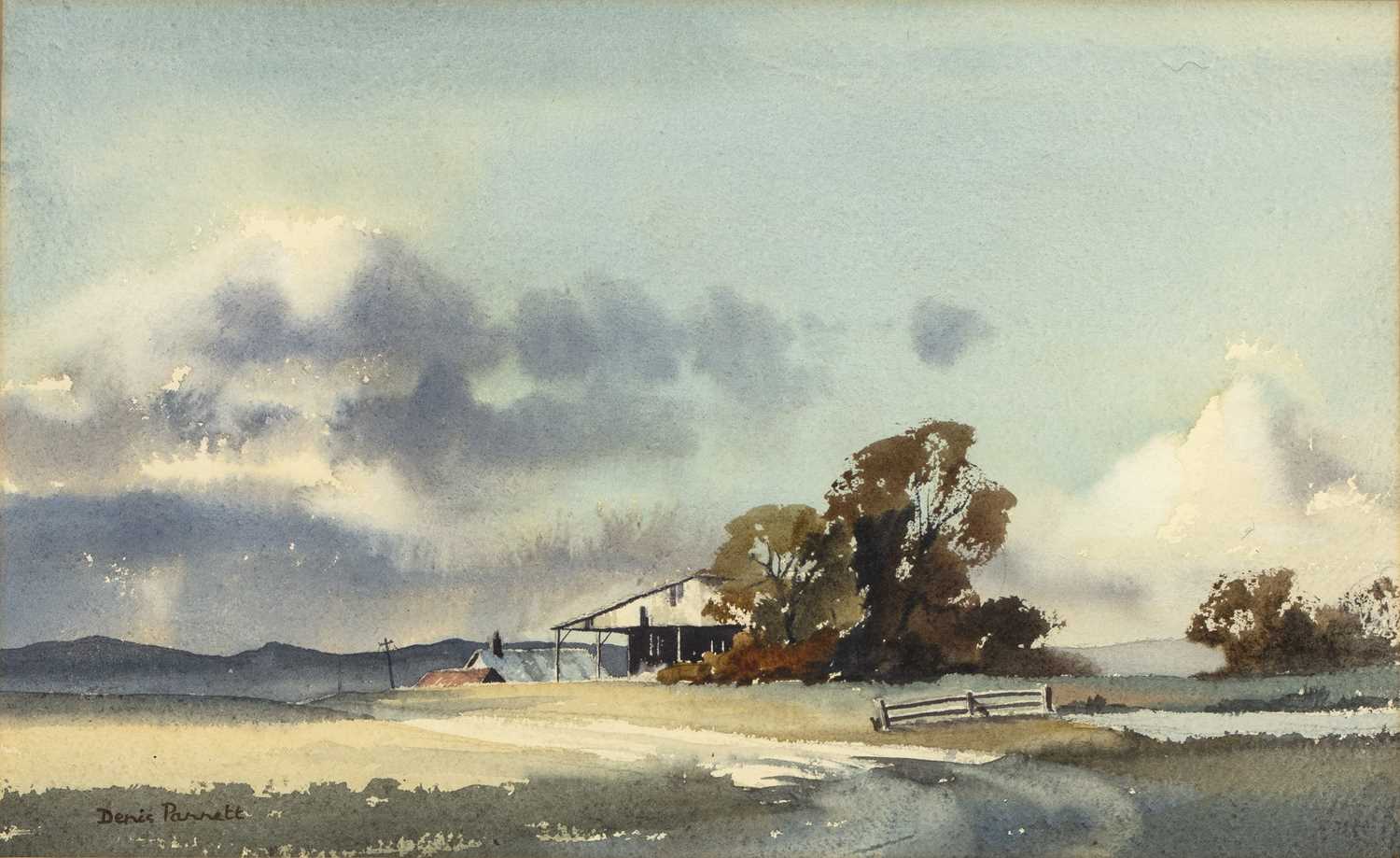 Lot 385 - Denis Pannett (b.1939) 'Farm Buildings, The...