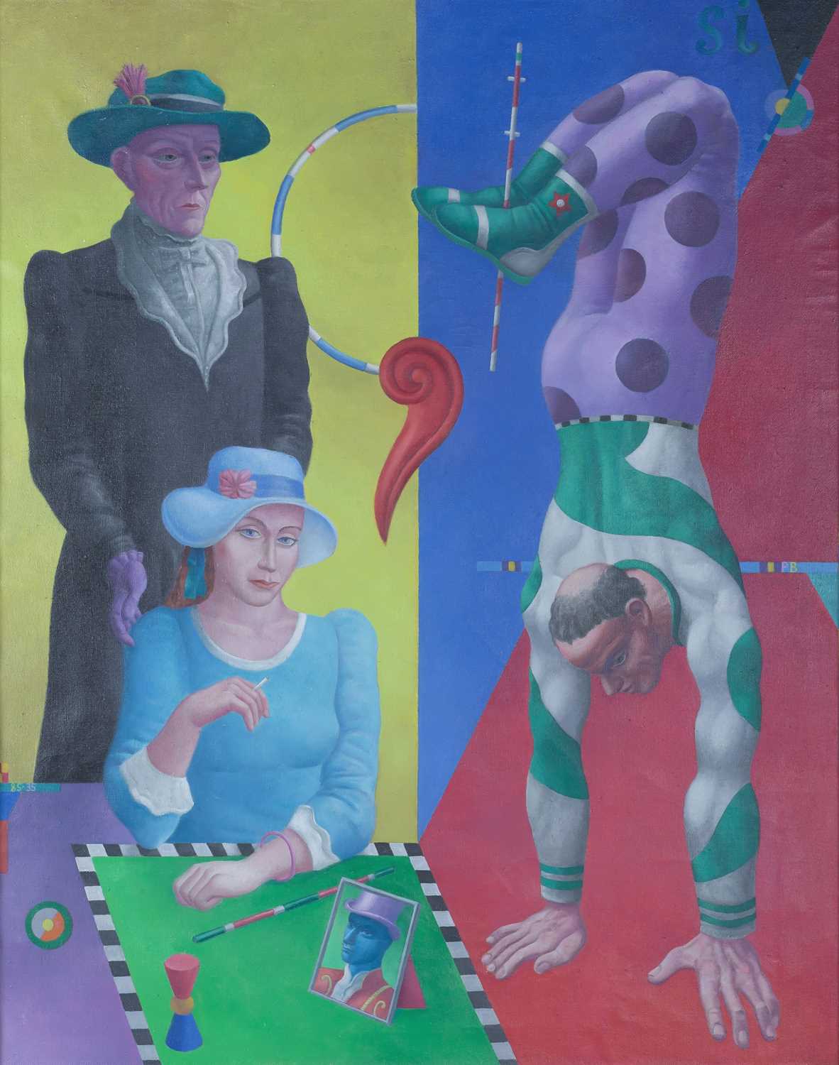 Lot 413 - Patrick Burke (b.1932) Acrobats, 1985 Signed