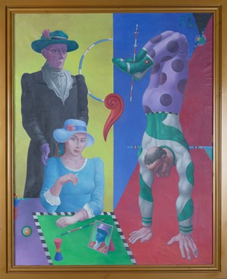 Lot 413 - Patrick Burke (b.1932) Acrobats, 1985 signed...