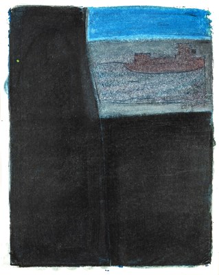 Lot 410 - Roger Cecil (1942-2015) Blue Expanse signed in...