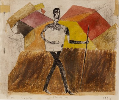 Lot 138 - Michael Rees (b.1962) 'Rambling Man', mixed...