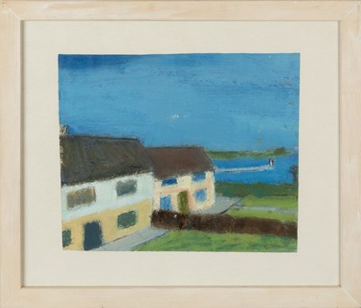 Lot 2 - Bob Bourne (1931-2021) Houses by the Estuary...